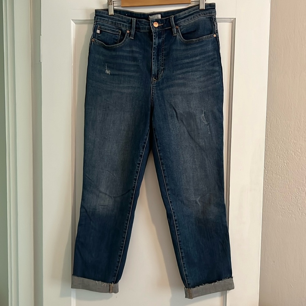 Dear John cropped jeans. Mid-waist.